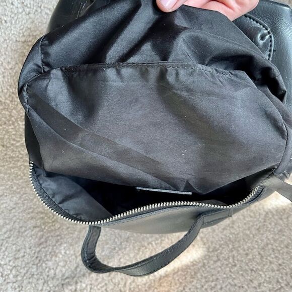 Brandy Melville Black Mini Leather Backpack - Picture 14 of 14